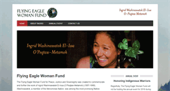 Desktop Screenshot of flyingeaglewomanfund.org