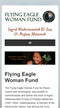 Mobile Screenshot of flyingeaglewomanfund.org