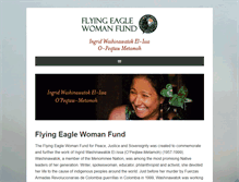 Tablet Screenshot of flyingeaglewomanfund.org